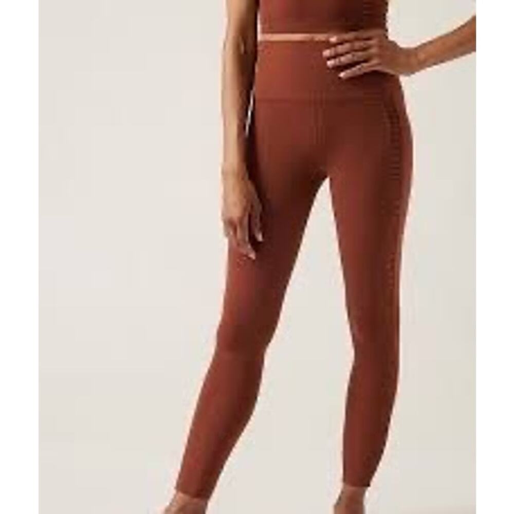 Athleta Salutation Stash II Ruch Craft 7/8 Tight Size S in Ancient Mahogany *EUC - Picture 7 of 13
